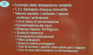 Ferro da stiro Royalty Line rosso/nero