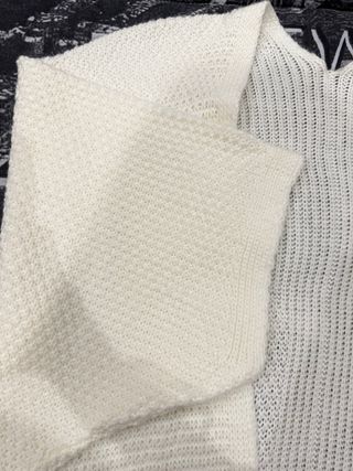 Cárdigan blanco de punto