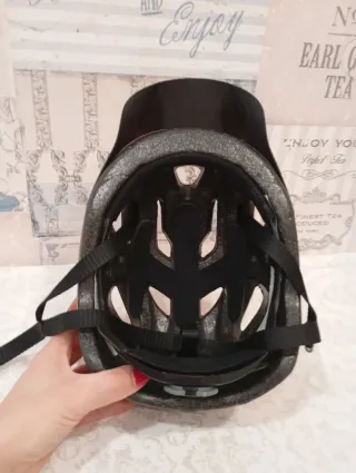 Casco de bicicleta Rockrider rojo