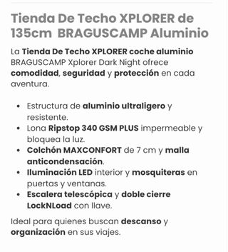 Tienda de techo sin estrenar, se puede ver.