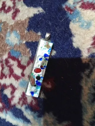 Ciondolo Rettangolare Vetro Murano