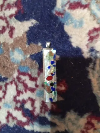 Ciondolo Rettangolare Vetro Murano