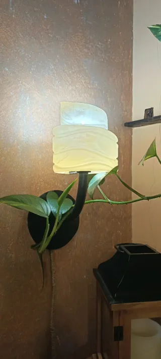 Lote 2 apliques pared rústicos forja