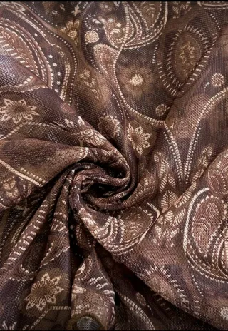 Camiseta manga larga campana marrón XS