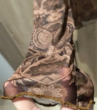 Camiseta manga larga campana marrón XS