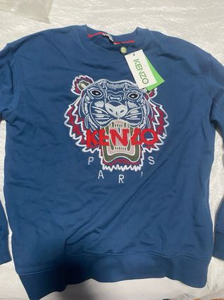Sudadera Kenzo Tiger Azul Marino Talla L