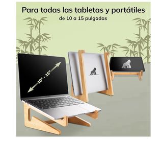 Soporte portátil madera MY FAT GORILLA