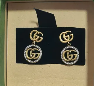 Pendientes Gucci Doble G con Circonitas