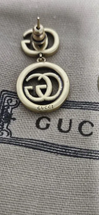 Pendientes Gucci Doble G con Circonitas