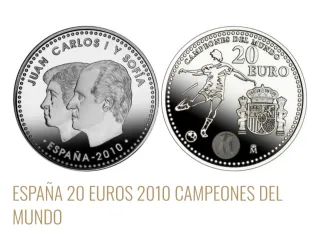 Moneda 20 Euros Plata Es. Campeones del Mundo 2010