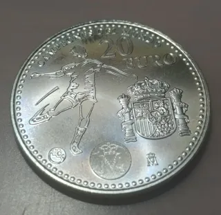 Moneda 20 Euros Plata Es. Campeones del Mundo 2010