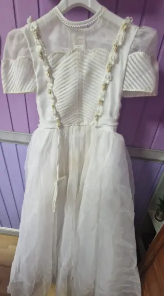 Traje de comunión niña Carla blanco