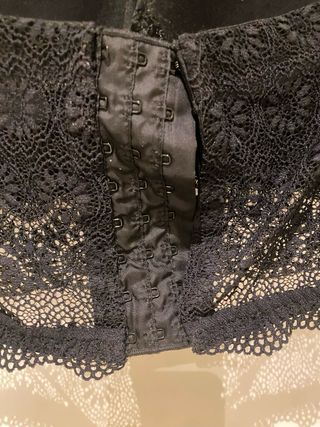 Top Intimissimi Negro Encaje