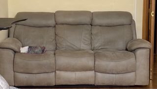 Sofá de 3 plazas beige