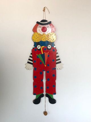 Pagliaccio mobile vintage in legno Sevi