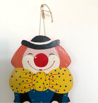 Pagliaccio mobile vintage in legno Sevi