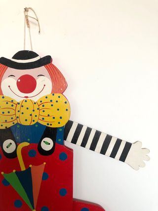 Pagliaccio mobile vintage in legno Sevi