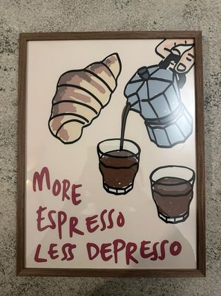 Cornice con illustrazione More Espresso