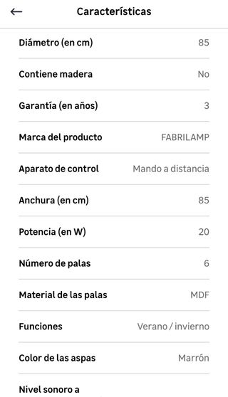 Ventilador de techo fácil instalación