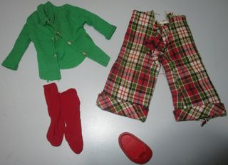 Nancy Famosa Conjunto Escocés Original Años 70