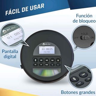 KLIM Nomad Reproductor CD Portátil