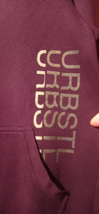 Sudadera burdeos unisex sin estrenar