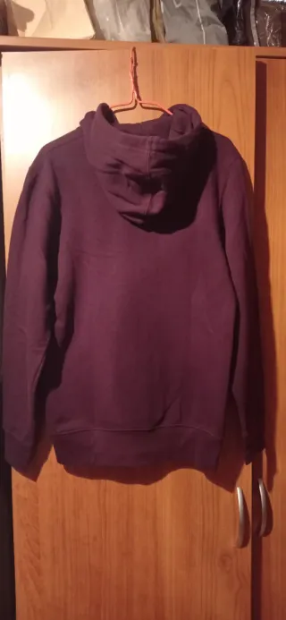 Sudadera burdeos unisex sin estrenar