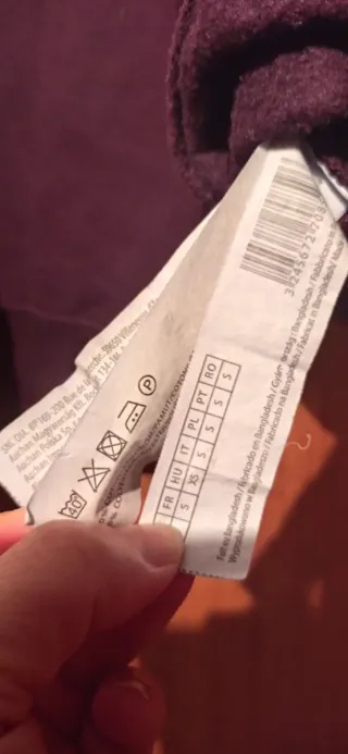 Sudadera burdeos unisex sin estrenar