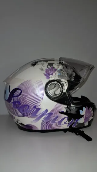 Casco Scorpion Exo Floral Morado