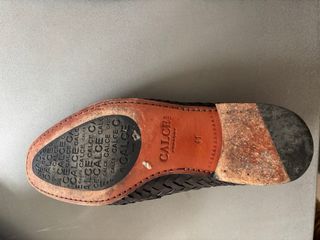 Zapatos de piel italianos negros