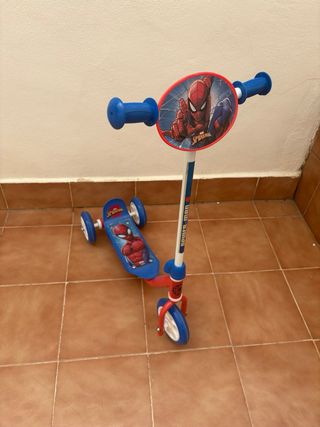 Patinete Spiderman 3 ruedas infantil