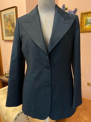 Blazer Gucci blu petrolio