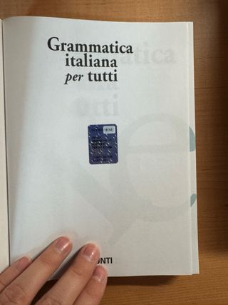 Libro grammatica italiana per tutti
