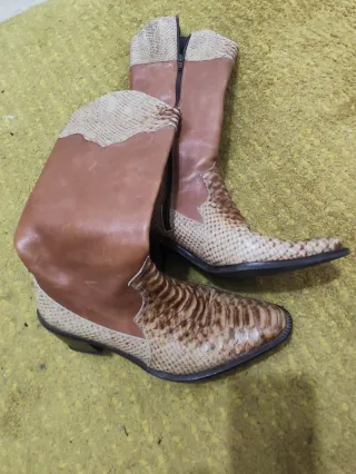 Botas camperas piel auténtica