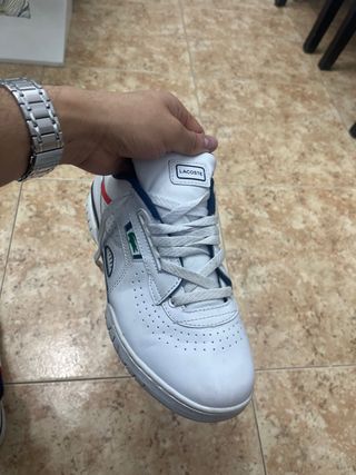 Zapatillas Lacoste Blancas y Azules