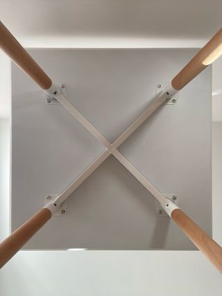 Mesa Comedor Sklum Blanca y Madera cuadrada