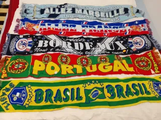 Lote 5 Bufandas Fútbol (Marseille, France, Bordeau