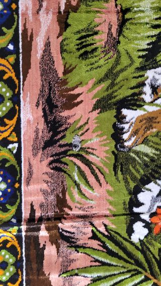 Alfombra Vintage Tigre Años 70