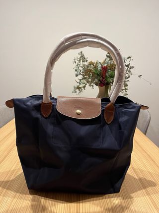 Bolso Longchamp Azul Marrón
