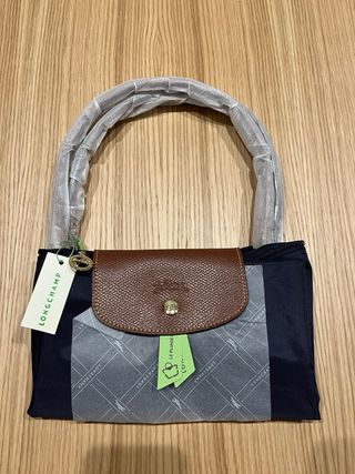 Bolso Longchamp Azul Marrón