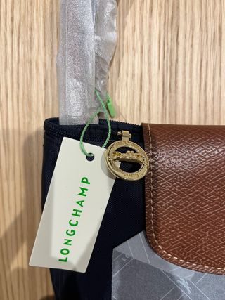 Bolso Longchamp Azul Marrón