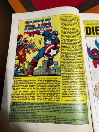 Comic capitan america edicion Alemana