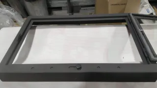 Puerta de chimenea con cristal