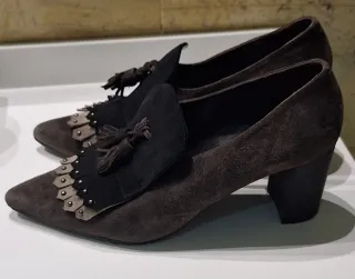 Zapatos Dibia Tacon Ancho Talla 41