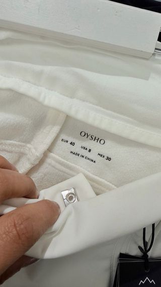 Pantalón Oysho SKI flare blanco