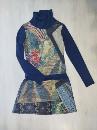 Vestido mujer cuello alto talla M