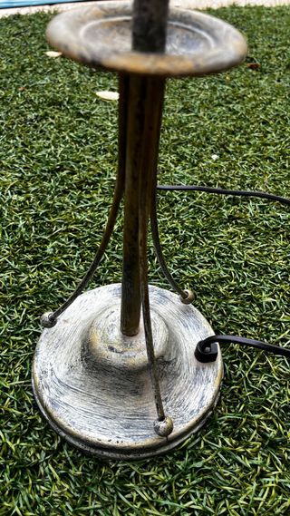 Lámparas de mesa verdes envejecidas2)