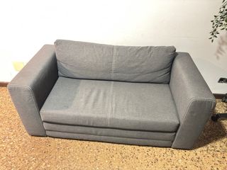 Sofá Cama Gris y Negro