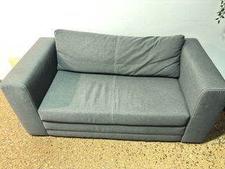 Sofá Cama Gris y Negro