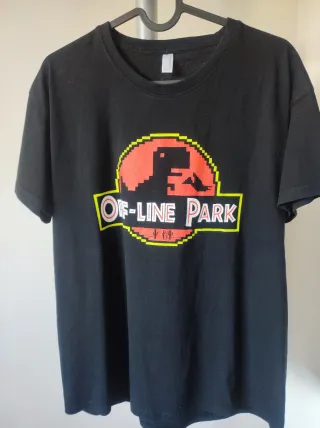 Camiseta Off-Line Park Hombre Negra